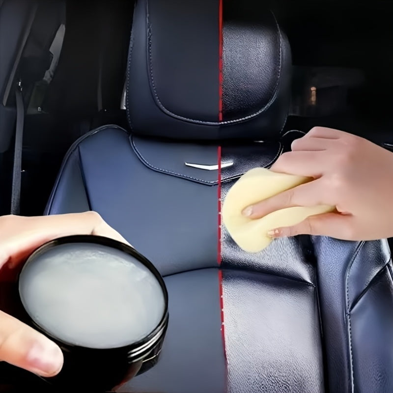 Kit de restauración de cuero y plástico para automóviles, brillo negro