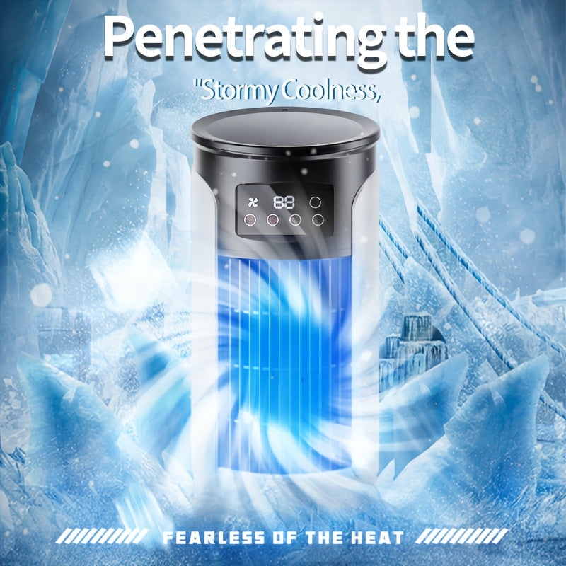 Portable Desktop Air Cooler Fan with 6 Speeds and Timer for Bedroom Office