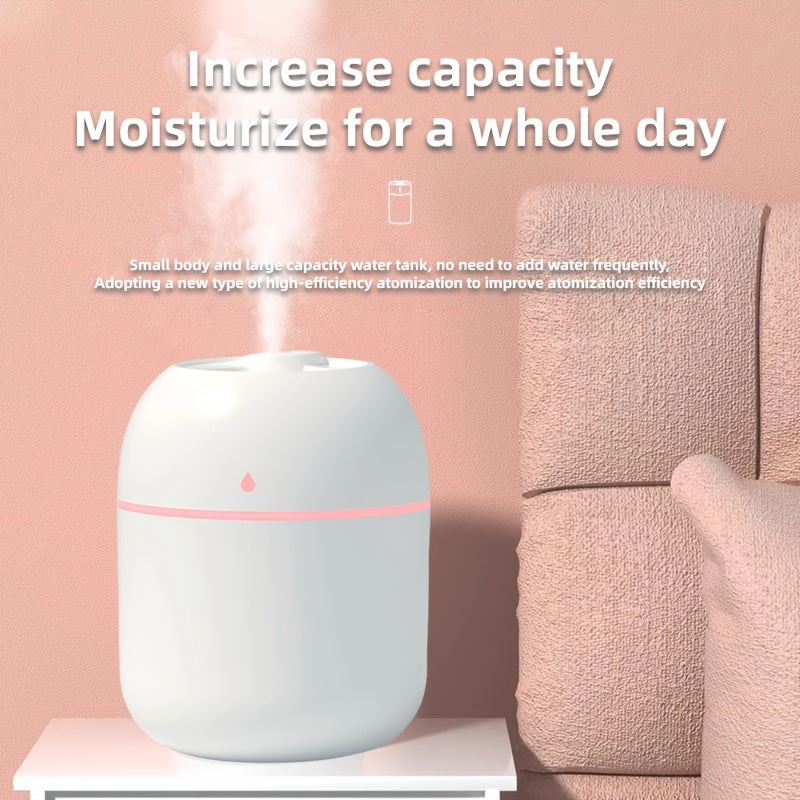 USB-Powered Humidifier with Aromatherapy Night Light for Home Use