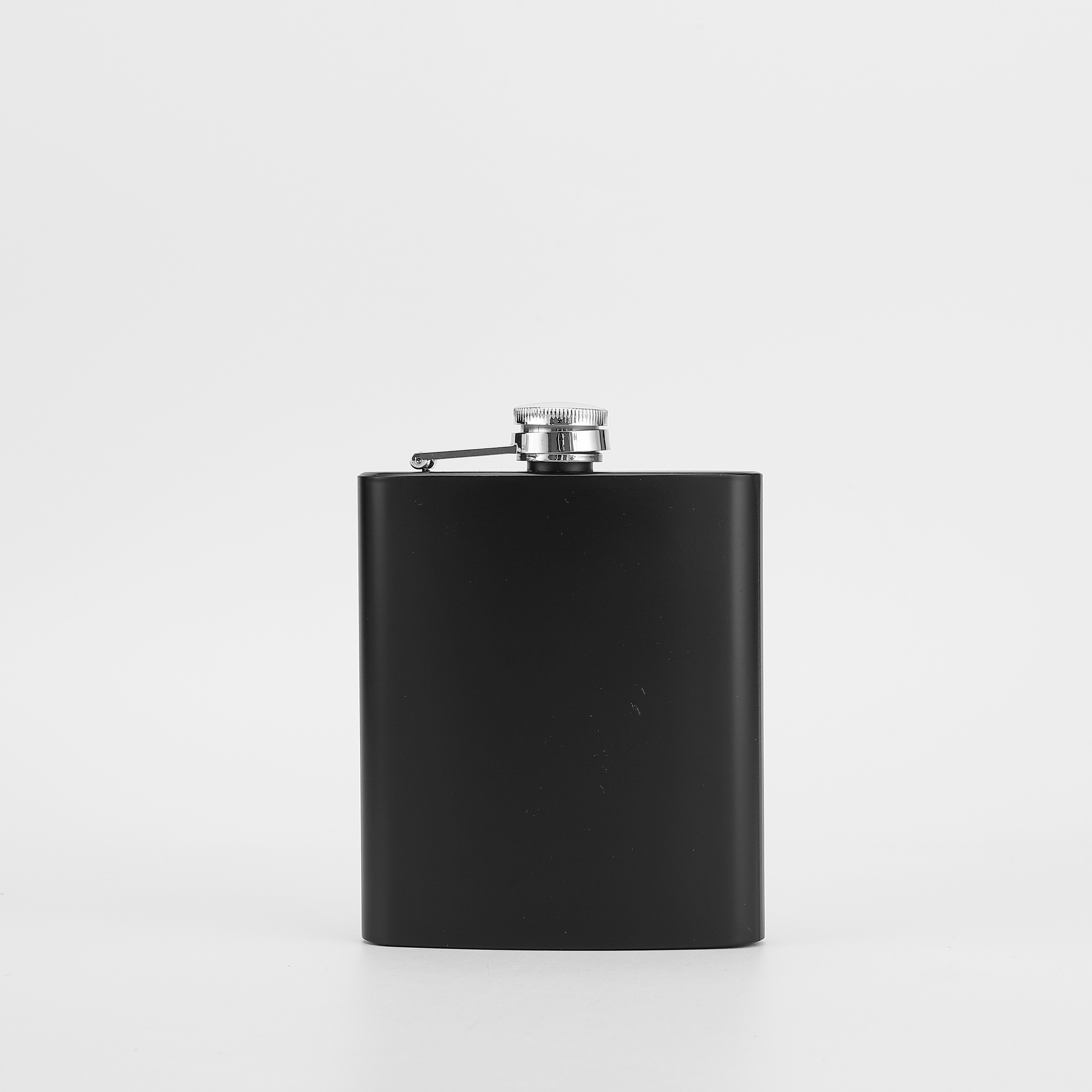 Black Matte Finish 7oz Stainless Steel Hip Flask for Outdoor Activities and Parties