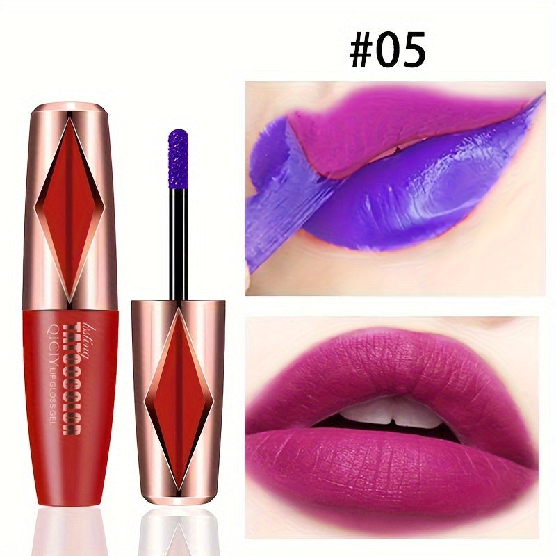 Women Matte Lip Gloss Long-Lasting Waterproof Velvet Lipstick in Vibrant Colors