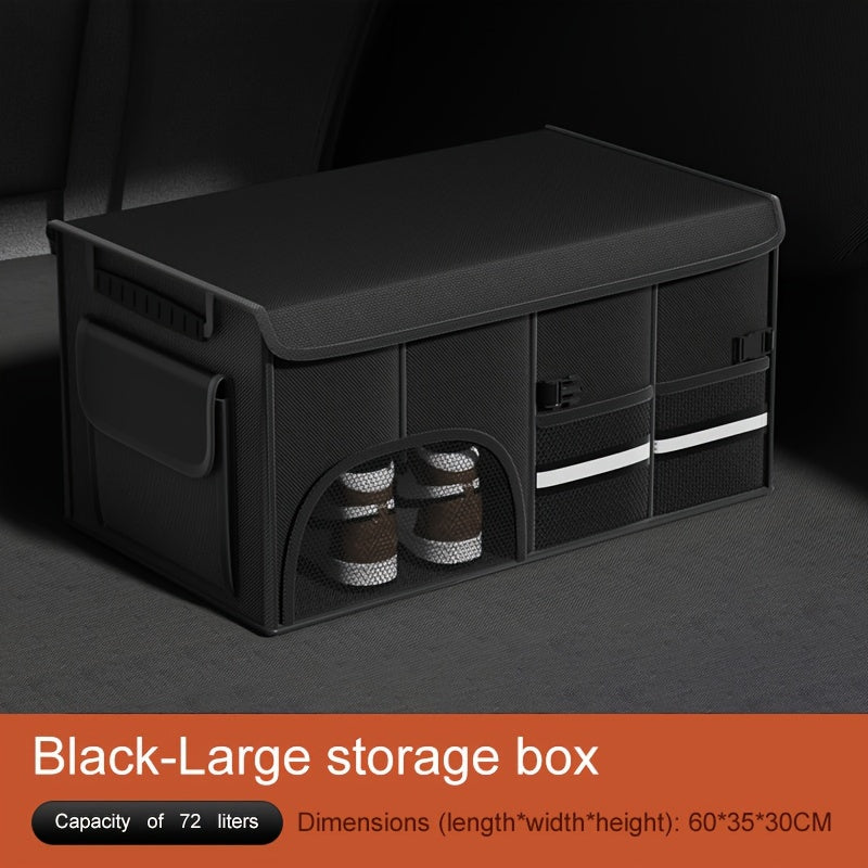Foldable Car Trunk Organizer Large Capacity Multi-Compartment Storage Box for SUV