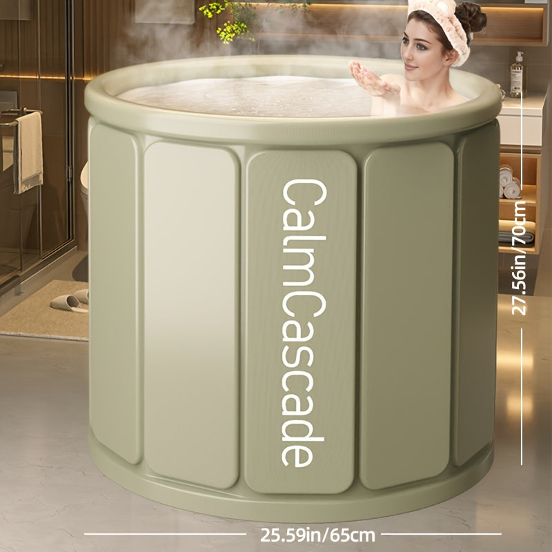 Portable Foldable Bathtub with Insulation for Home and Pool Use