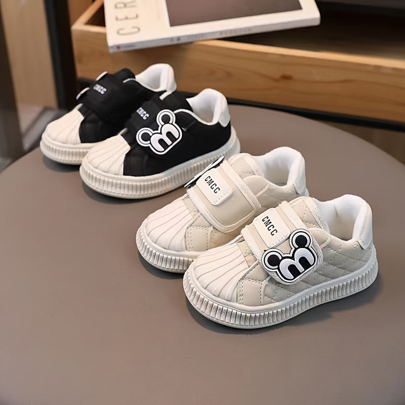 Unisex Kids Shell Toe Skate Shoes Non Slip Casual Sneakers for Outdoor Activities