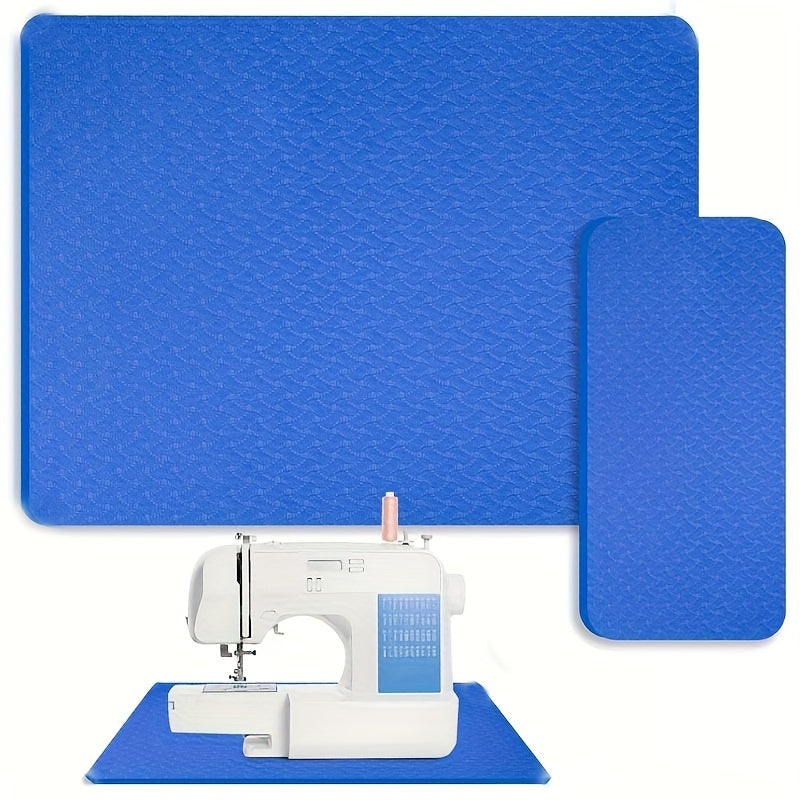 2 piezas de almohadillas silenciadoras para máquina de coser y alfombrilla para pedal azul púrpura, antideslizante, que reduce vibraciones
