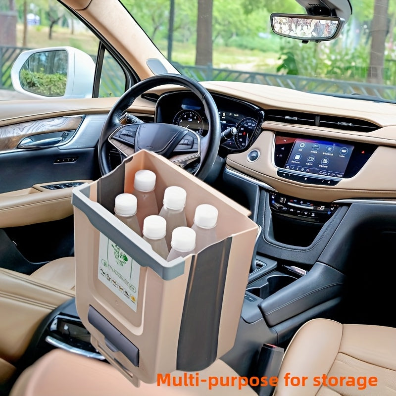 Складной пластиковый автомобильный мусорный бак настенный, подвесной, для кухни и ванной