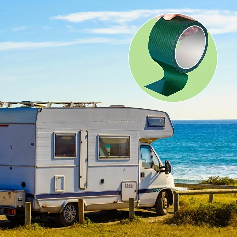 Cinta de reparación de tiendas de campaña para autocaravanas impermeable, duradera, de lona, para reparación de fugas