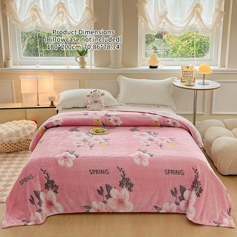 Soft Coral Fleece Throw Blanket Geometric Rainbow Design for Bed Sofa Travel