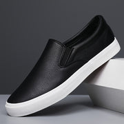 Zapatos de skate slip-on para hombre, casual, para exteriores, antideslizantes, de color sólido, tallas grandes