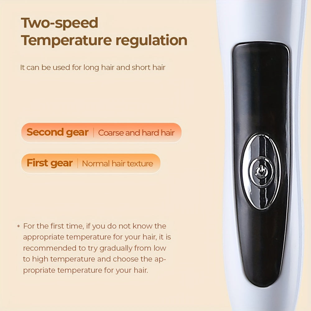 Ceramic Hair Curling Iron Dual-Temperature Control Fast Heating Ergonomic Grip for Short and Long Hair