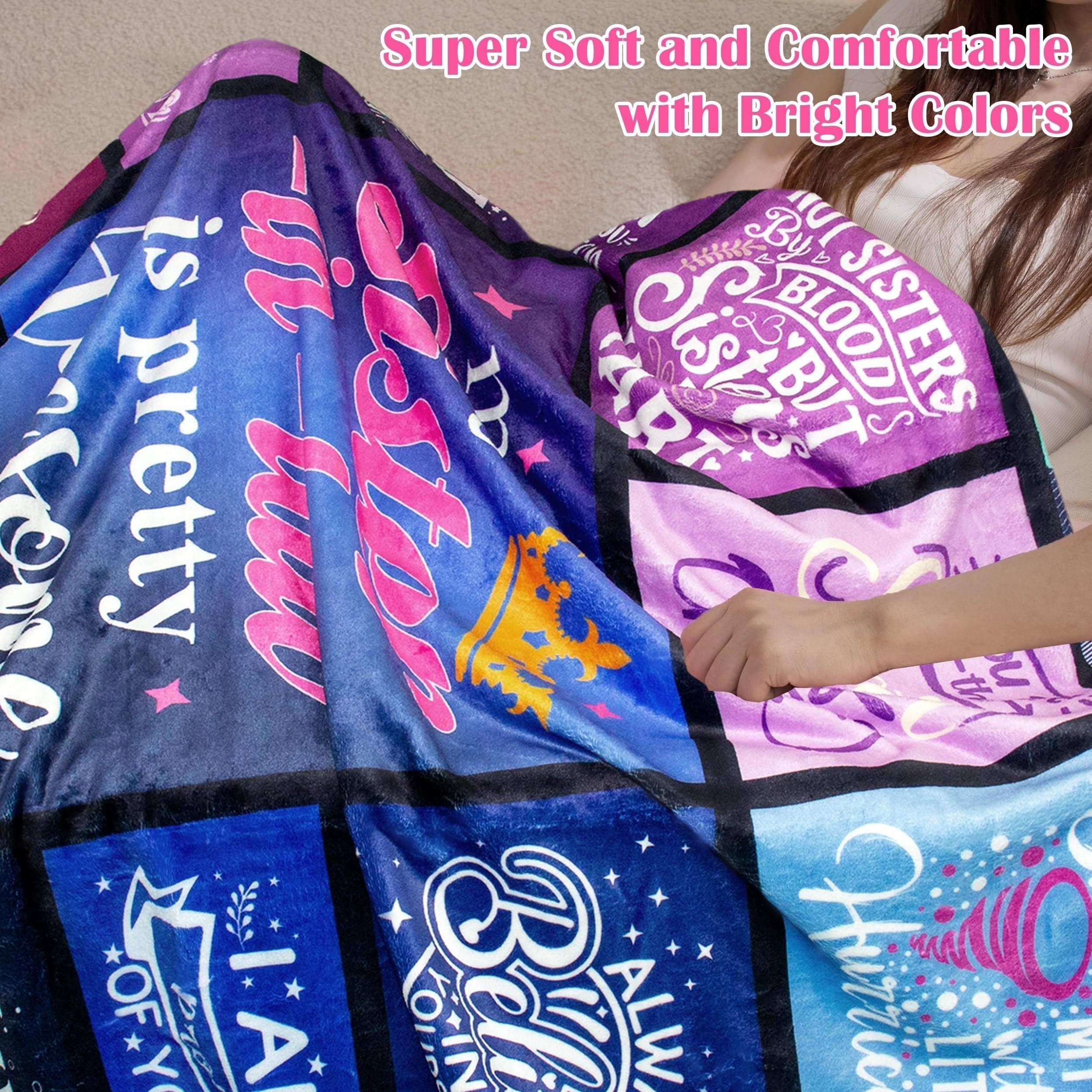 Luxurious Flannel Fleece Throw Blanket for Women Soft Cozy Multi-Purpose Gift