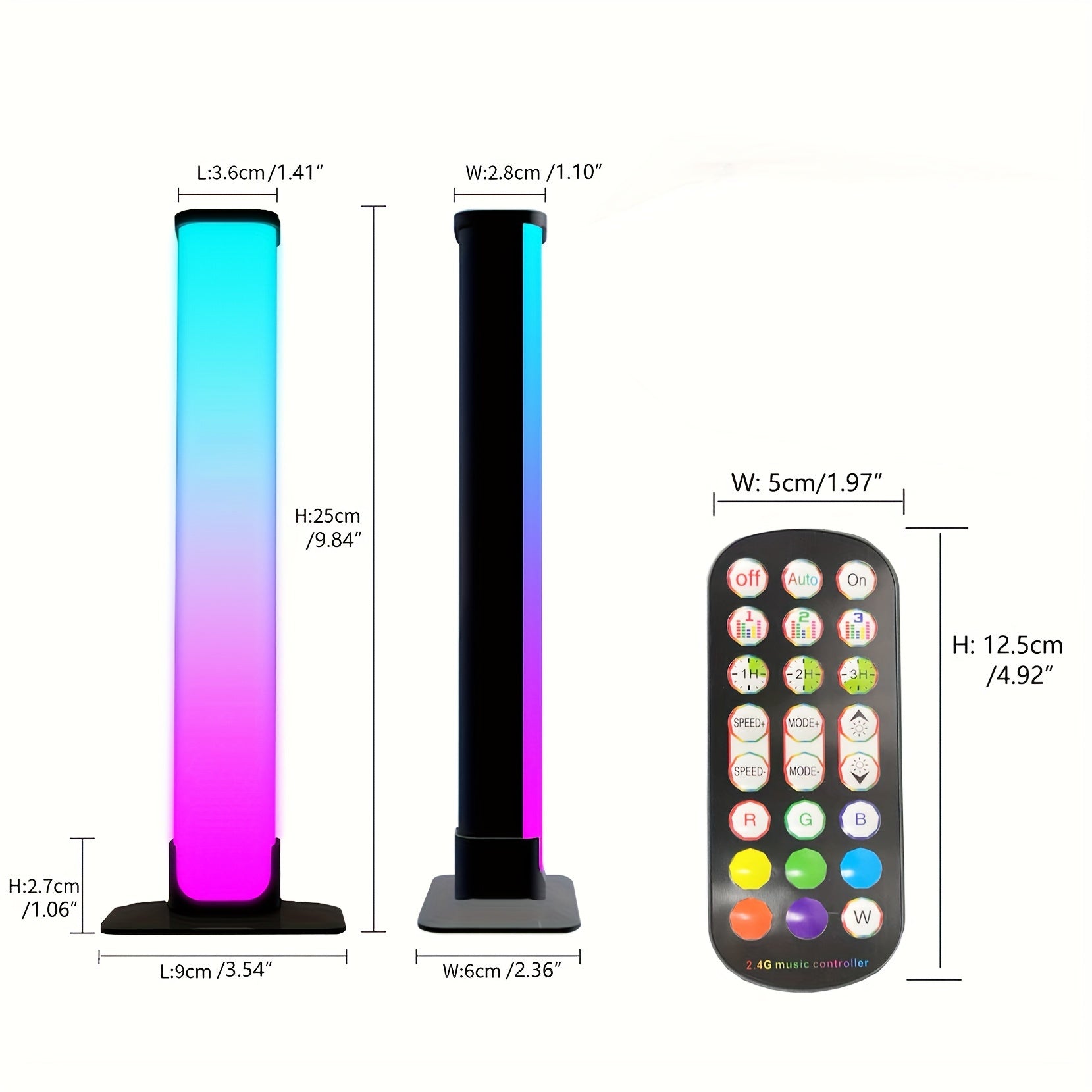 Smart RGB LED Light Bars with Remote App Music Sync for Gaming Bedroom Decoration