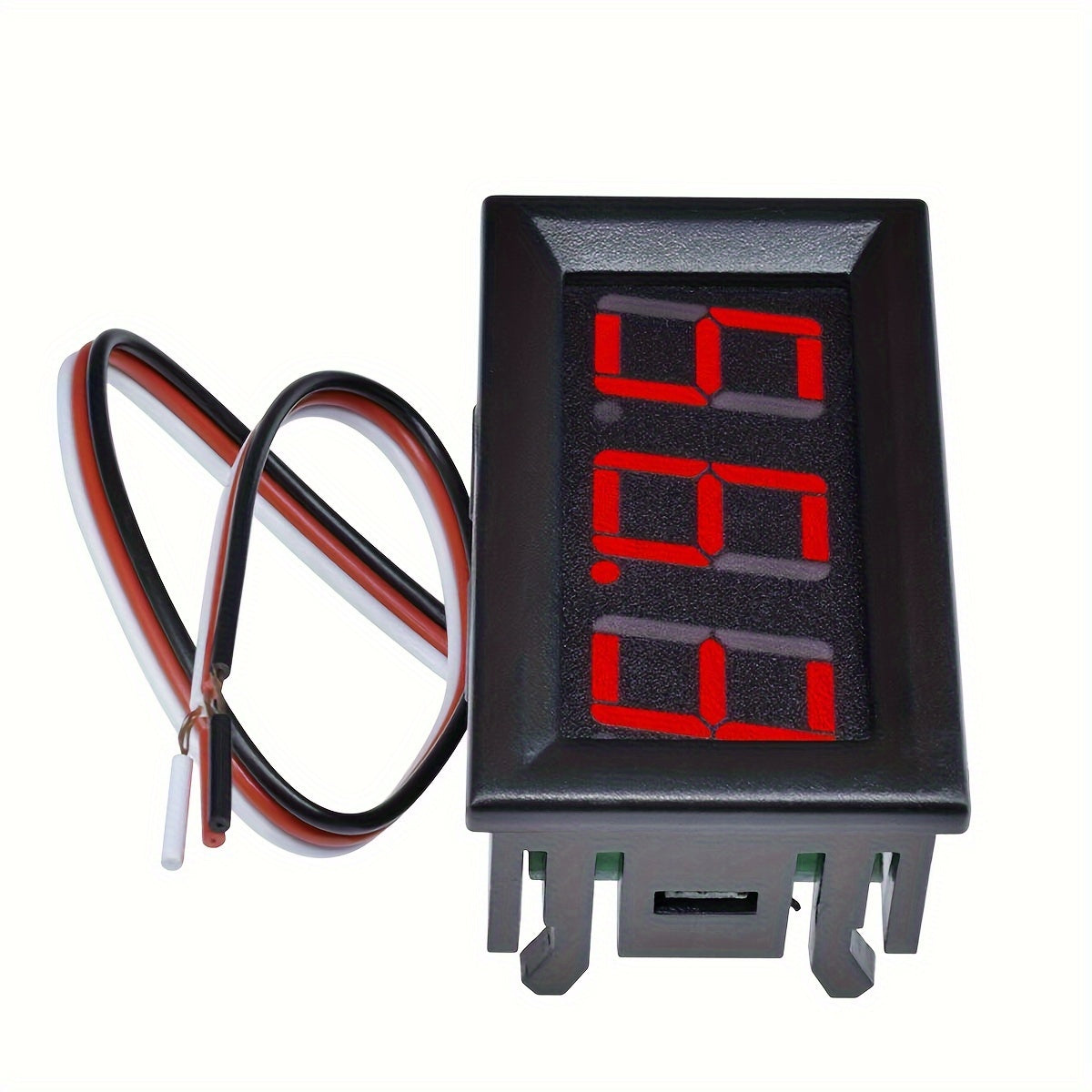 Digital Voltage Meter 4.5-30V LED Display Battery Motor Panel Mount Red Blue Green