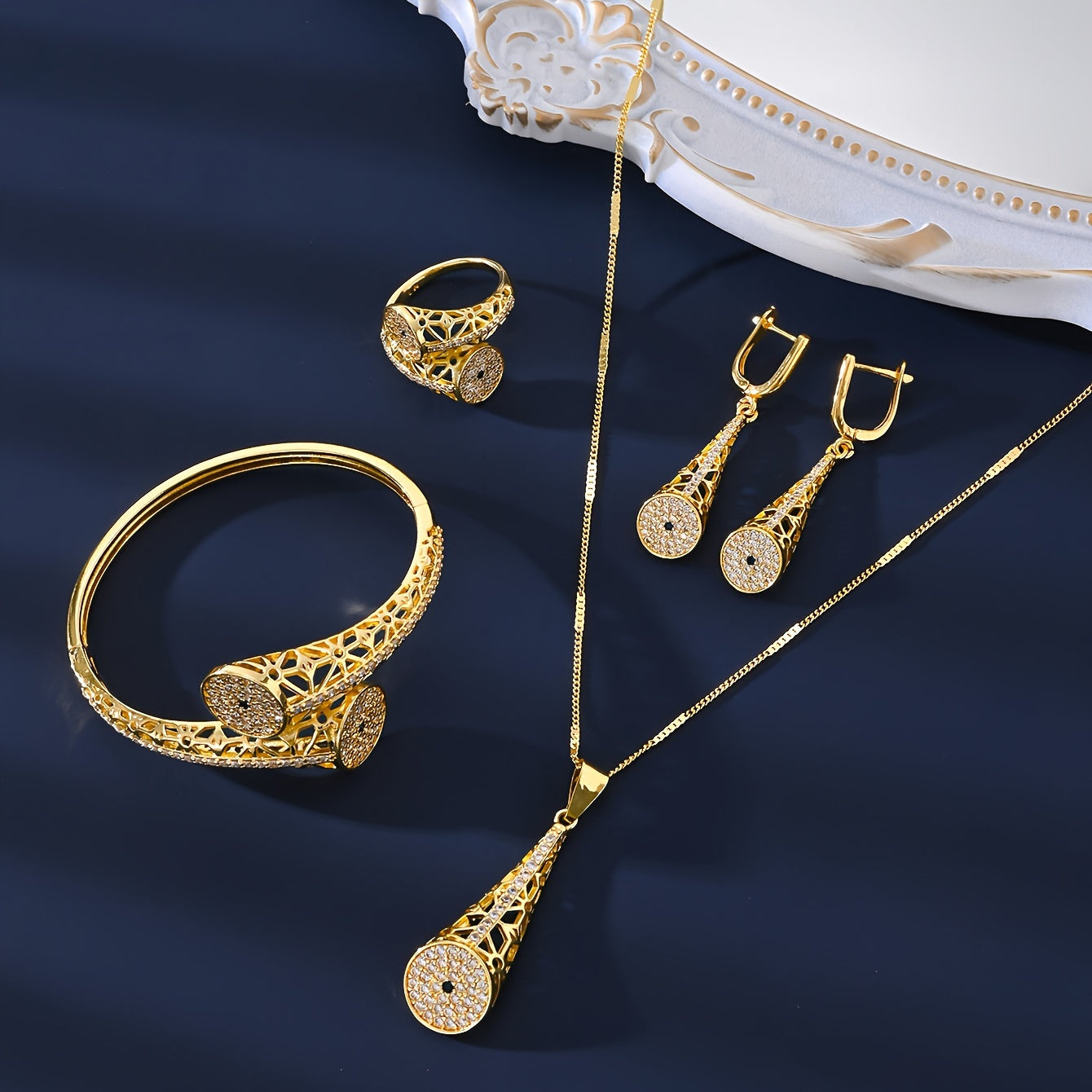 Middle Eastern Style Jewelry Set for Women Wedding Party Daily Wear