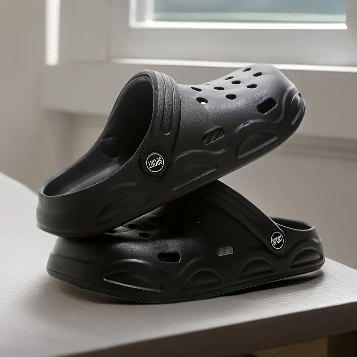 Унисекс сабо из EVA белого цвета, противоскользящие, всесезонная повседневная обувь