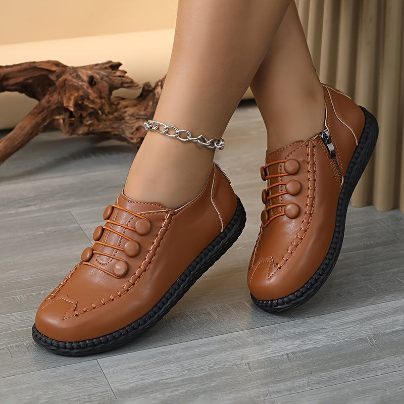 Women's Soft-Soled Flat Shoes for Middle-Aged Mothers Non-Slip Comfortable