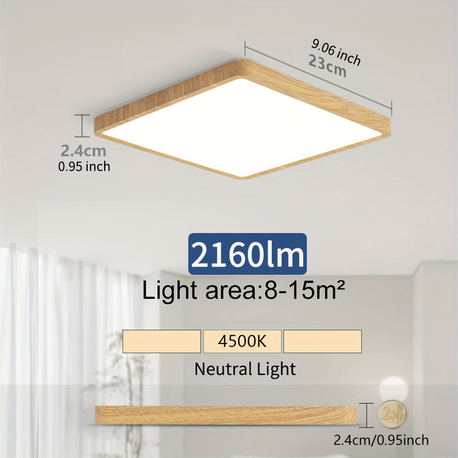 Modern Nordic LED Ceiling Light 24W 36W Ultrathin Square Indoor Living Room Bedroom