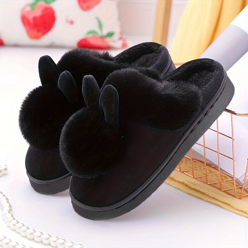 Women's Kawaii Rabbit Slippers Plush Indoor Outdoor Warm NonSlip