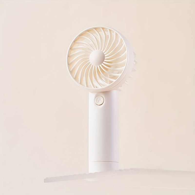 Mini Handheld Fan USB Rechargeable 300mAh Portable Quiet Durable Lightweight for Travel Office Outdoors