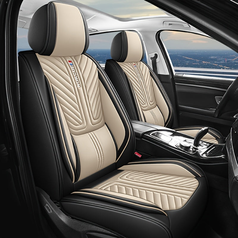 Universal PU teri avtomobil o‘rindiq qoplamalari barcha mavsumlar uchun to‘liq qamrovli bardoshli