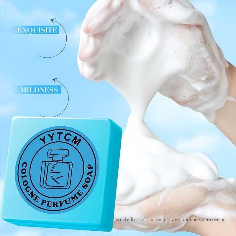 1 dona Erkaklar Koloniya Hidi Sabuni - 70g Qo'l bilan tayyorlangan Asosiy Yog'li Shampun, Namlantiruvchi, Ftalat-siz, Barcha Terilar Turi uchun Mos