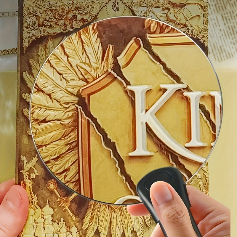 5X kattalashtiruvchi shisha, bosh uchun taqiladigan 13 sm katta linza, o'qish, tikuv, hunarmandchilik va tibbiy foydalanish uchun