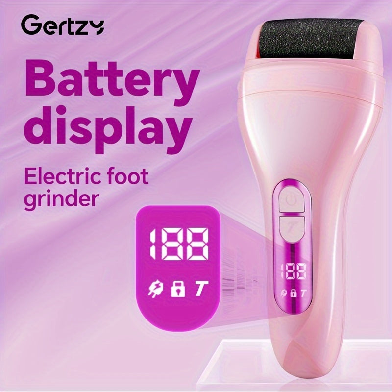 GERTZY USB qayta zaryadlanadigan elektr kallus olib tashlagich, ikki boshli va uzoq muddatli batareya bilan