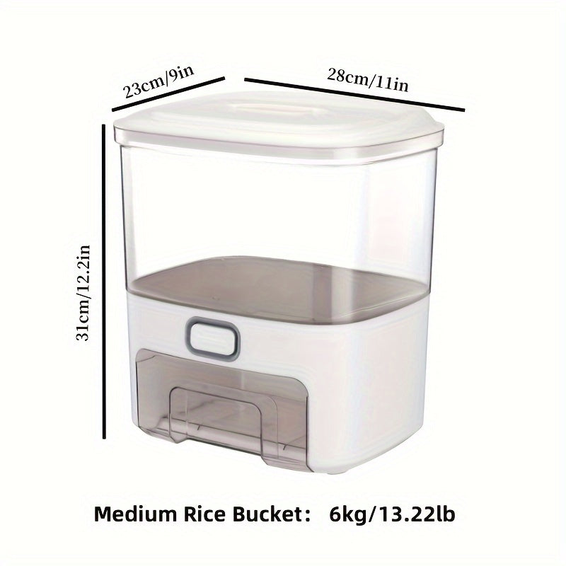 Airtight Storage Box for Grains and Flour, Leak-Proof Pantry Organizer