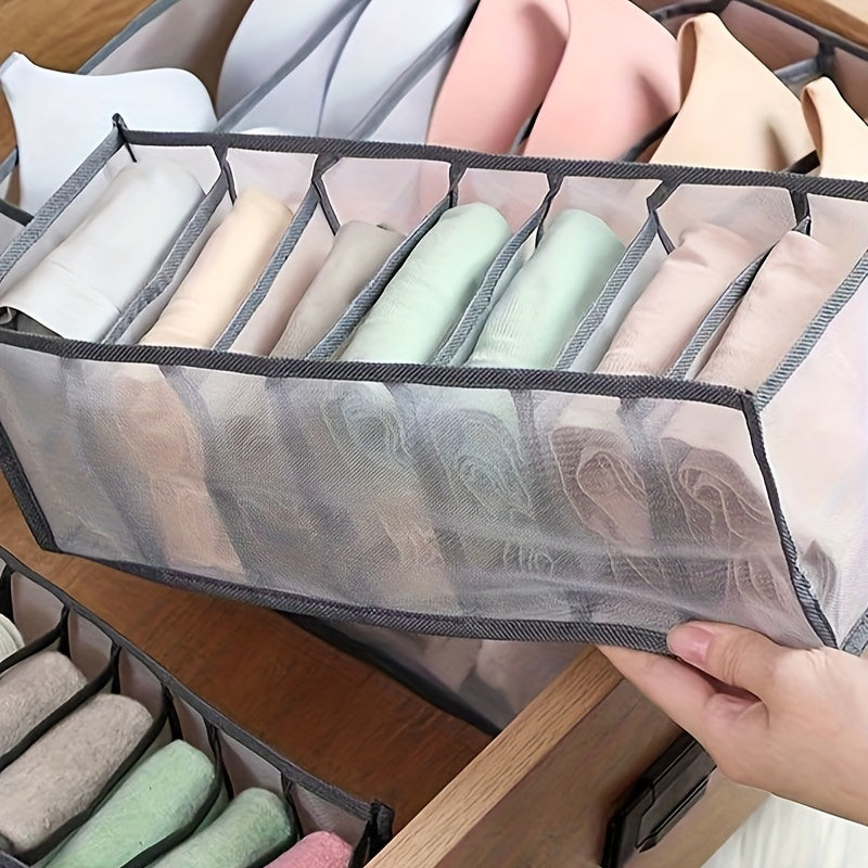 Mesh Storage Organizer Bag for Underwear Socks and Panties Drawer Divider 3-Piece