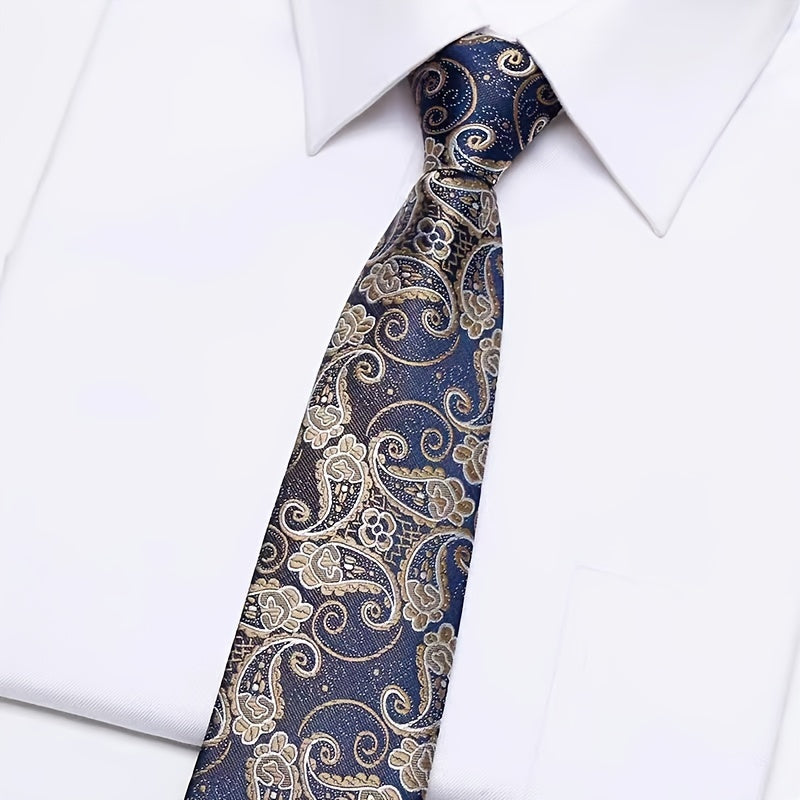 Erkaklar uchun jigarrang naqshli zipli bog'lam, rasmiy ish, to'y va tadbirlar uchun