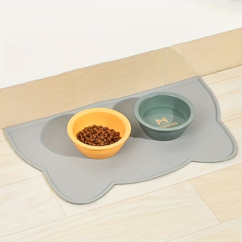 Waterproof Silicone Pet Food Mat Non-Slip Leakproof for Dogs and Cats