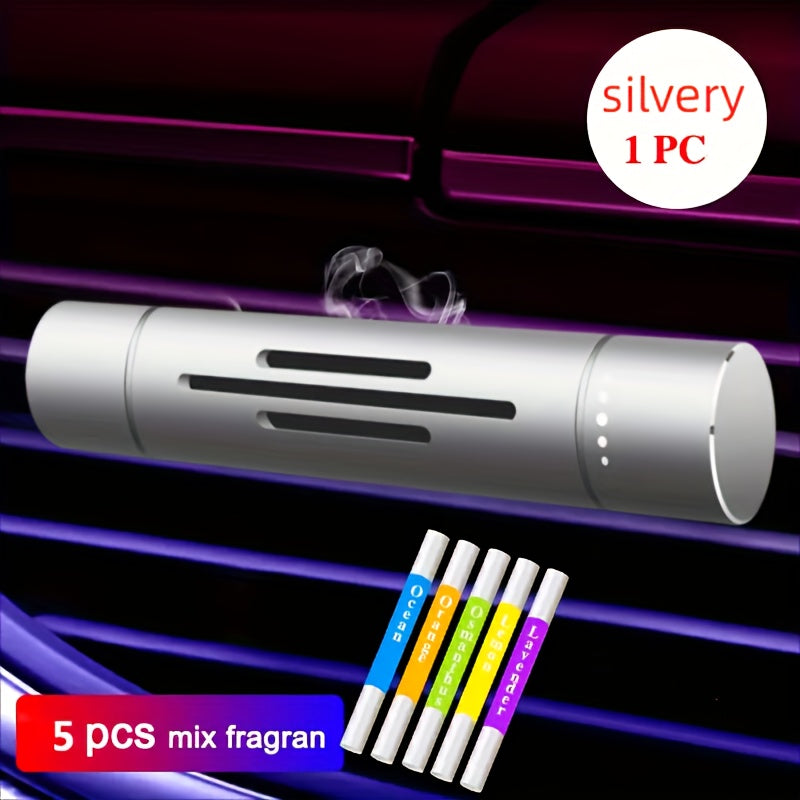 Car Air Outlet Aromatherapy Diffuser with 5 Scent Variants and Essential Oil Tablets
