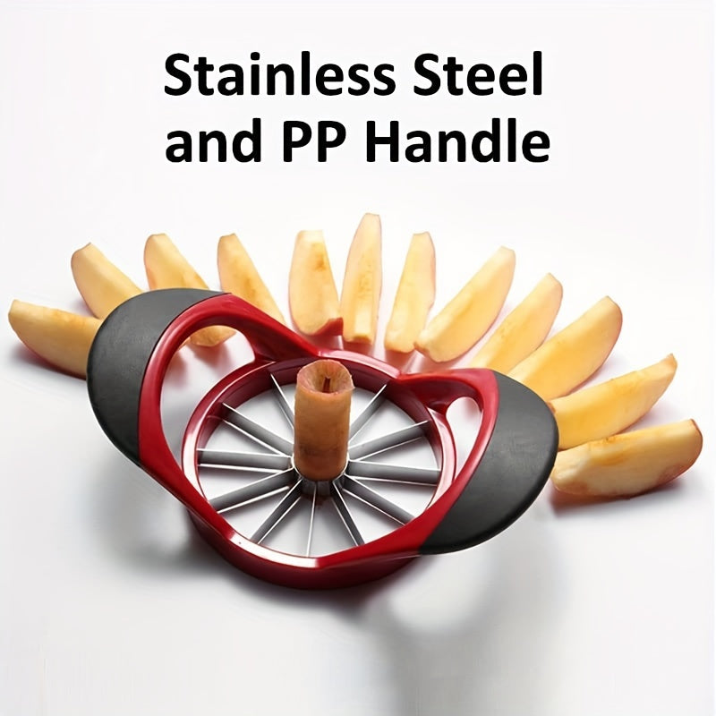 Stainless Steel Apple Slicer 12-Blade Fruit and Vegetable Corer and Divider