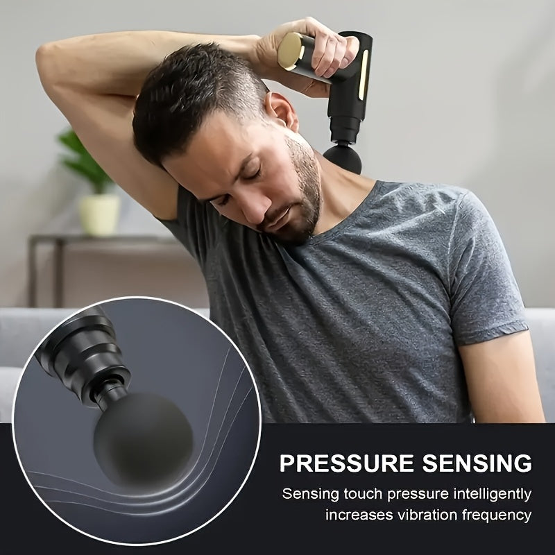 Portable Deep Tissue Massage Gun with 6-Speed Strike for Body Back and Neck Relaxation