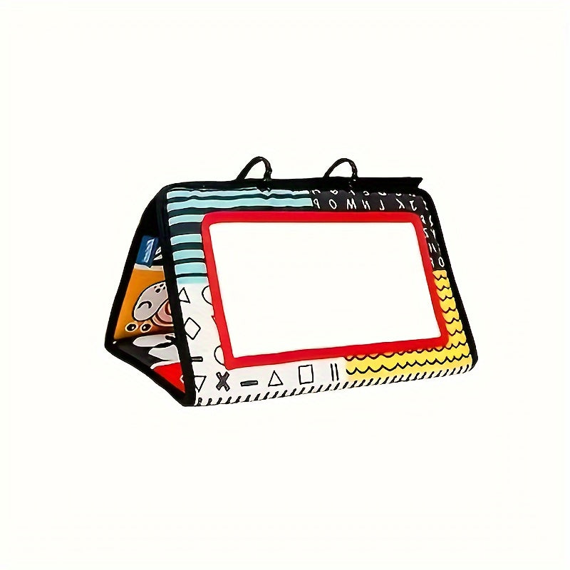 Kichkina o'yinchoq yig'iladigan interaktiv vaqt oynasi, qora va oq kontrastli pol o'yini, erta o'rganish uchun