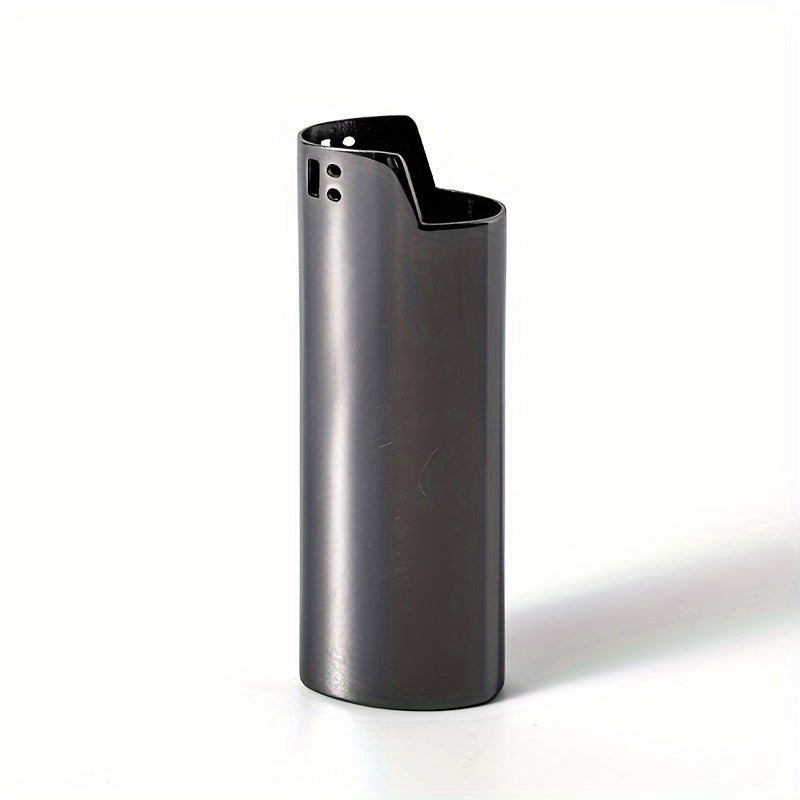 Metal Lighter Shell Durable Metal Case Refillable Lighter Cover Black Golden Tan