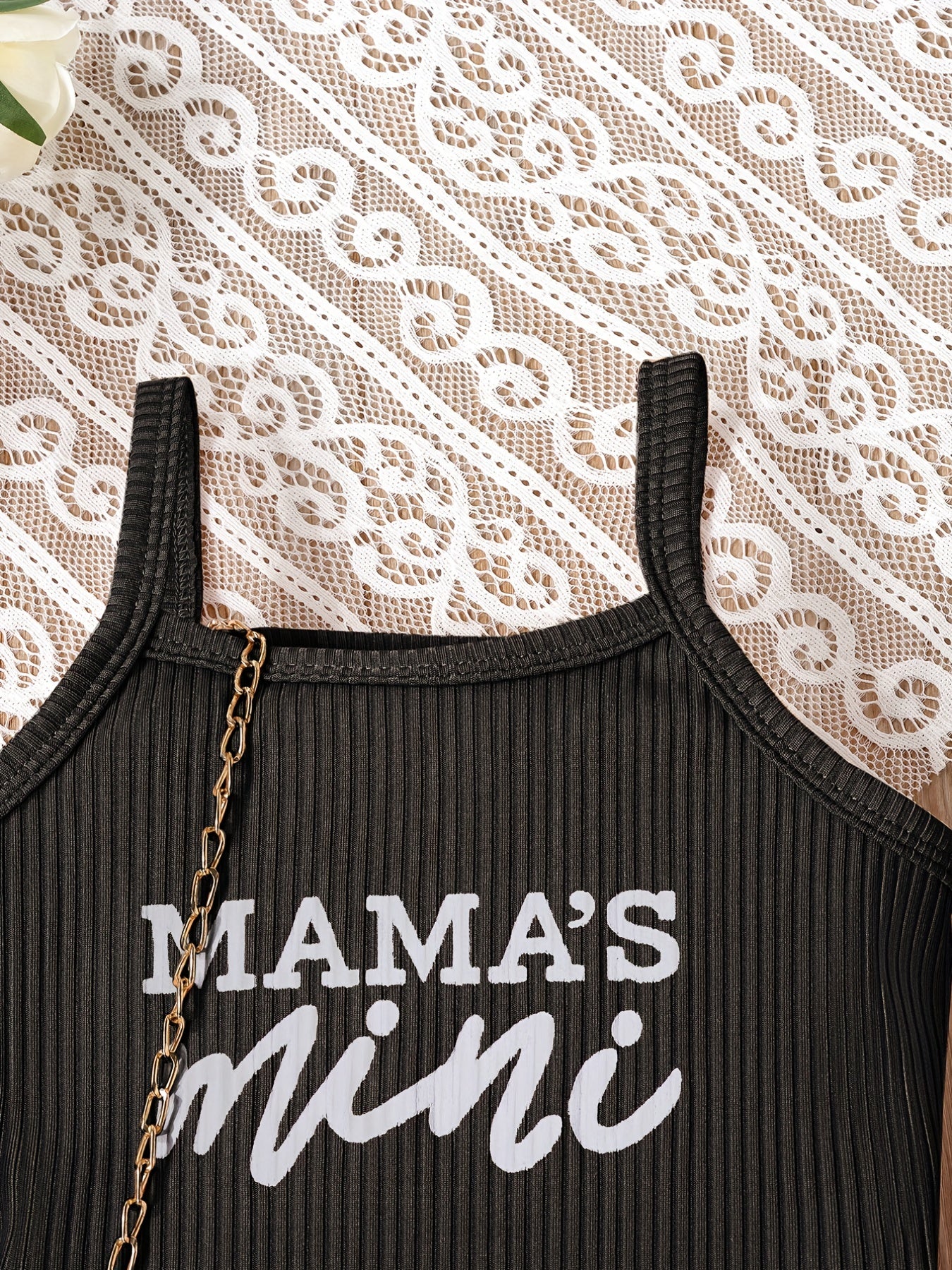 Toddler Girls Summer Outfit 2-Piece Set Camisole Top and Shorts Alphabet Pattern