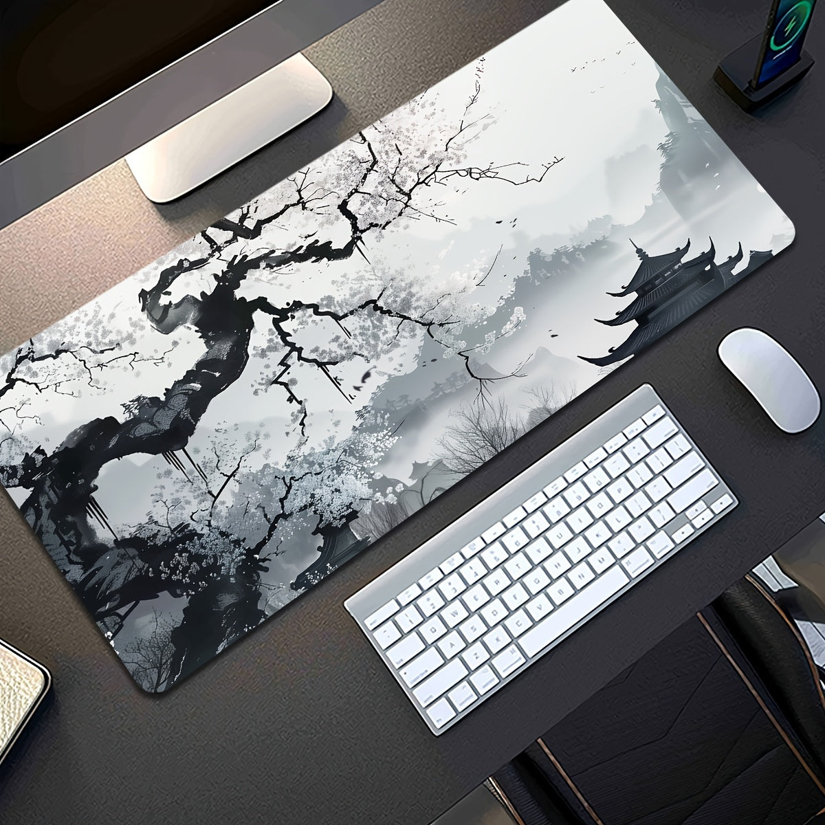 XL Ink Landshaft Sichqoncha Pad, 89.92 x 39.88sm, Qaytmas Gum asos, O'yin va Ofis ishlari uchun ideal, Maktab uchun mukammal.