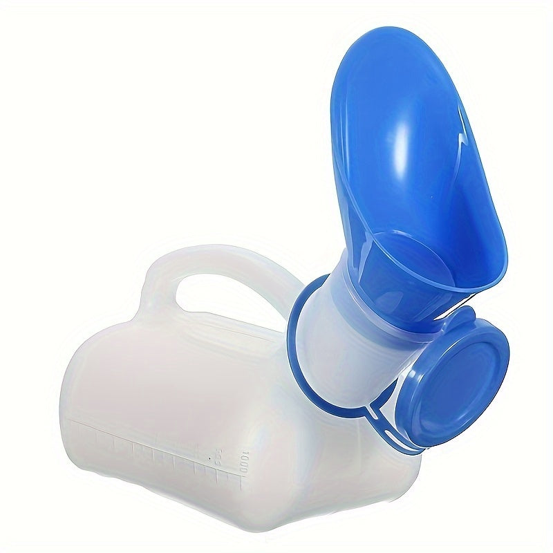 Unisex Portable Travel Toilet Plastic Urinal 33.8oz Leak-Proof With Handle