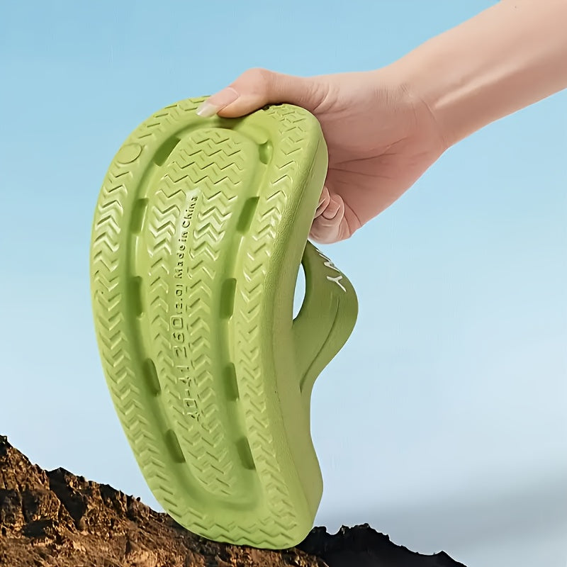 Unisex EVA Flip-Flops Black White Beach Pool Casual Footwear