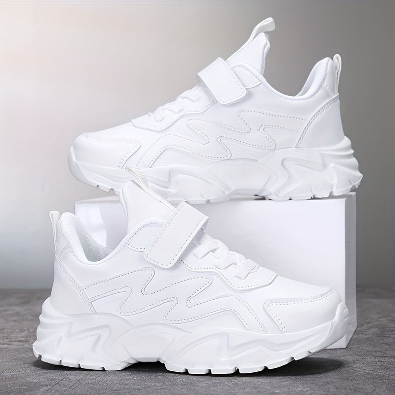 Unisex Kids' Casual Sneakers Lightweight Solid Color Low Top for Outdoor Activities