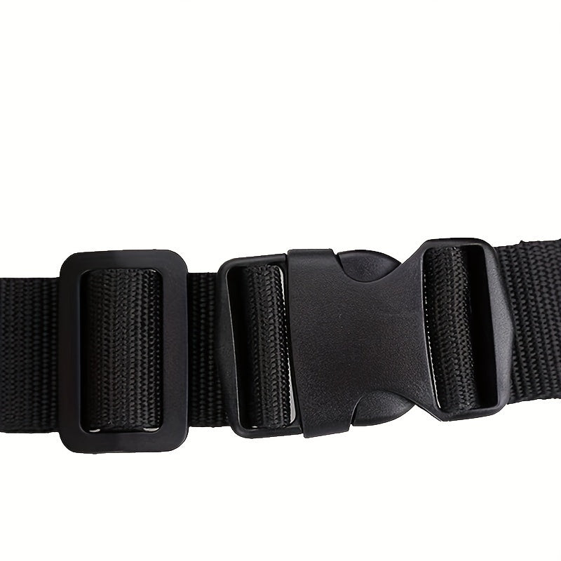 Waterproof Oxford Cloth Tool Waist Bag with Buckle and Hook and Loop Tape Black