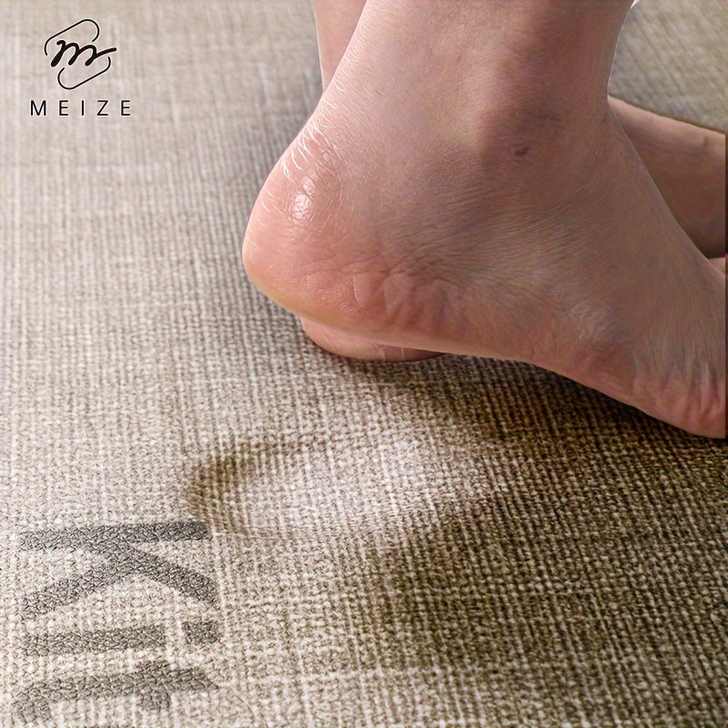 Коврик Meize против усталости на кухне - мягкий, водонепроницаемый, нескользящий и прочный коврик из искусственной кожи с дизайном "КУХНЯ" - идеально подходит для кухни, ванной, прачечной.