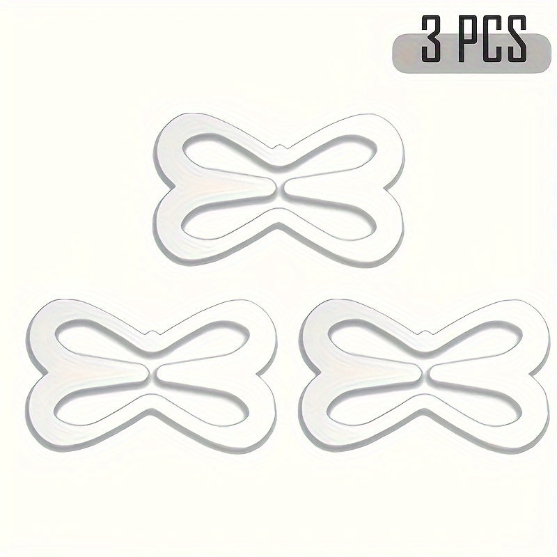 Women's Invisible Bra Strap Clips Non-Slip Lift Hide 3 Pack