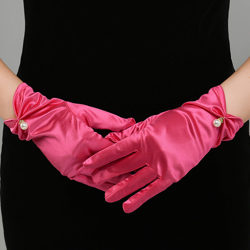 Satin Gloves for Weddings Formal Events Party Cosplay Bridal Accessories