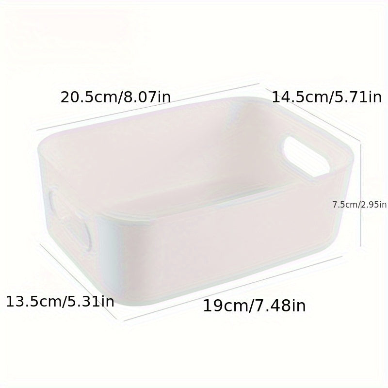 10-Pack Plastic Storage Bins for Cosmetics Snacks Kitchen Bathroom Office