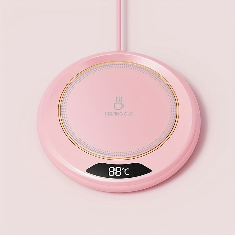 USB Heated Mug Mat 3 Pieces with Touch Control Adjustable Temperature for Hot Beverages Portable for Camping and Kitchen