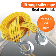 Heavy Duty 3 Ton Trailer Hitch Tow Strap 4M Iron Recovery Rope