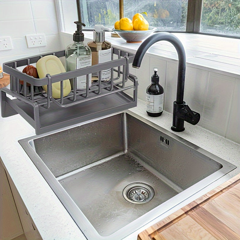 Ko'p funksiyali 1 ta bo'lakli oshxona va hammom uchun saqlash racki, bo'linmalari bilan