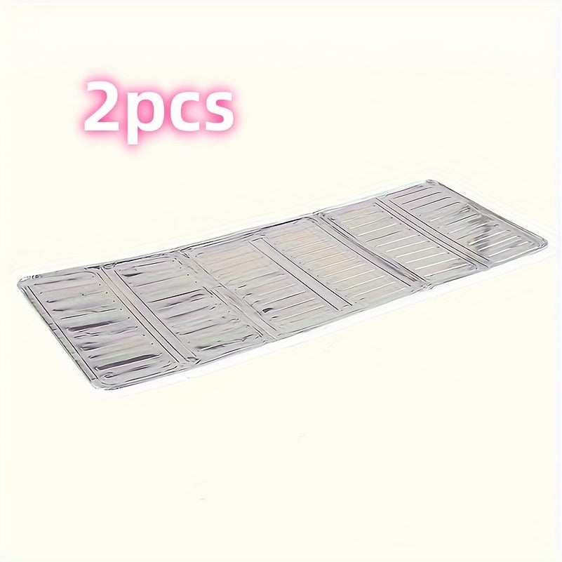 2 dona alüminiy folga yog'ni to'suvchi gaz plitasi uchun oshxona pishirish splash ekran